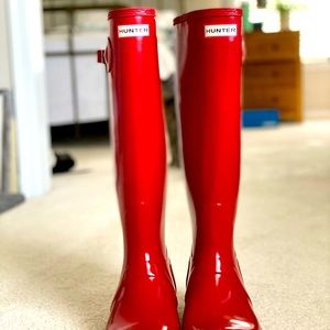 Hunter Tall Red Rainboots